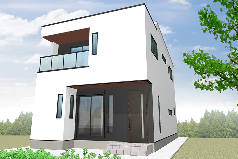 【3号棟　建物完成イメージCG】※実際とは異なる場合がございます。