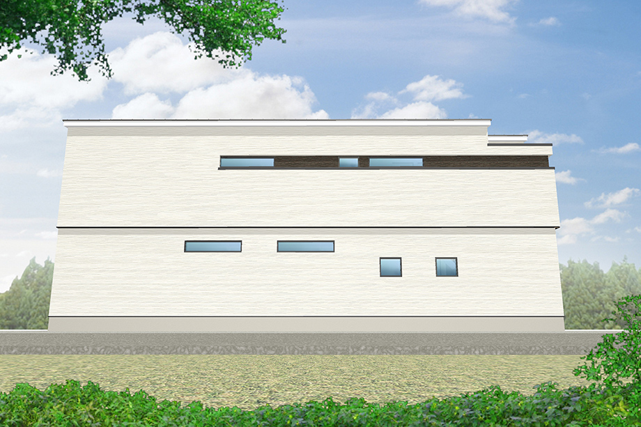 【5号棟　建物完成イメージCG】※実際とは異なる場合がございます。