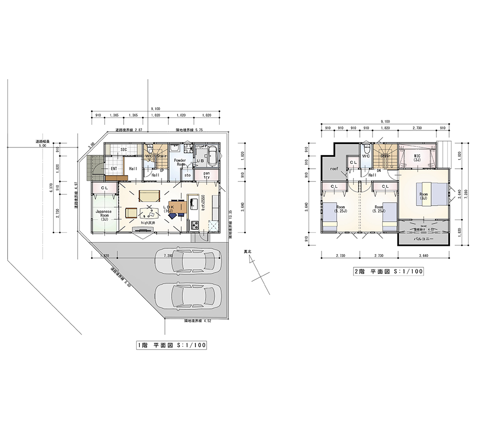 建物参考プラン6区画