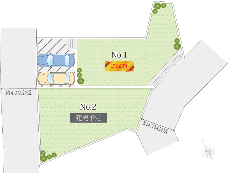 海老名市大谷南土地の区画図