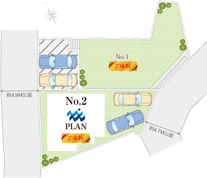 海老名市大谷南新築一戸建ての区画図