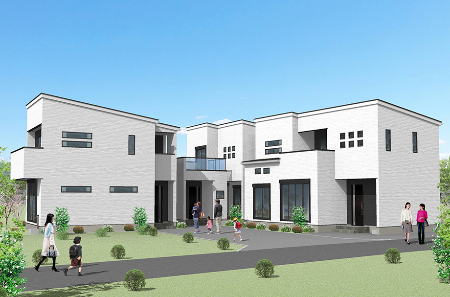 厚木市妻田東 新築一戸建て【現地街並みイメージCG】※実際とは異なる場合がございます。