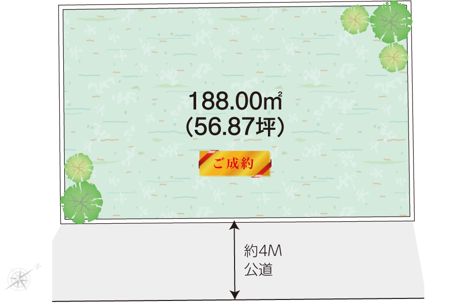 秦野市平沢土地の区画図