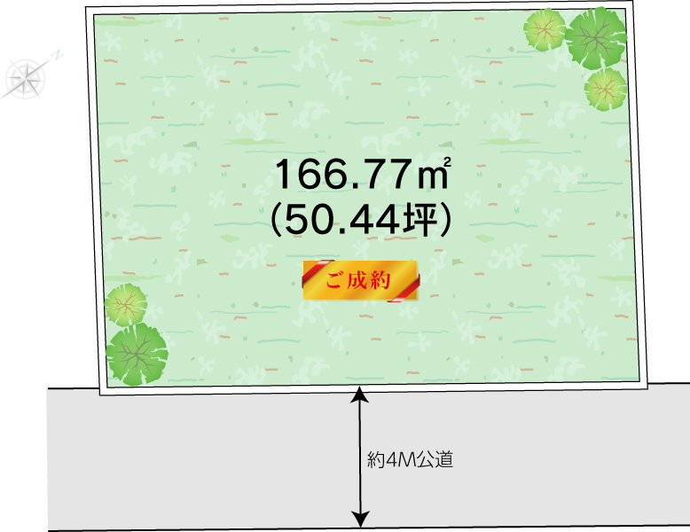 秦野市平沢土地の区画図