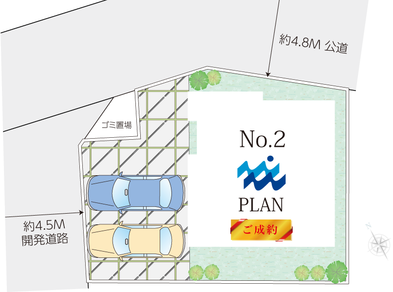 秦野市今泉新築一戸建ての区画図