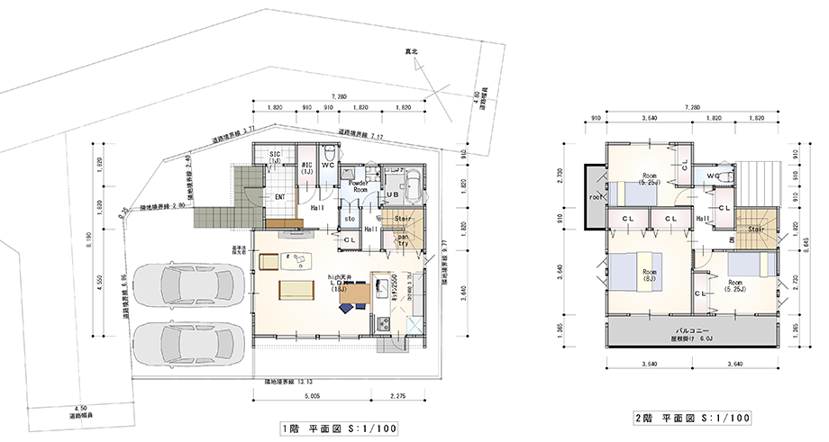 間取図2号棟