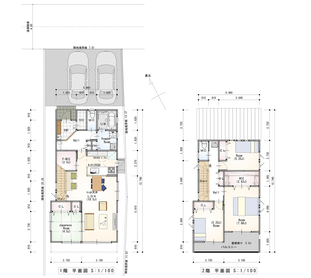 建物参考プラン1区画