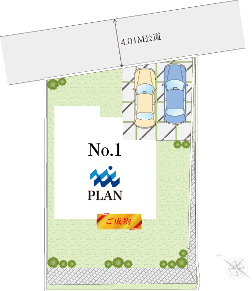秦野市尾尻新築一戸建ての区画図