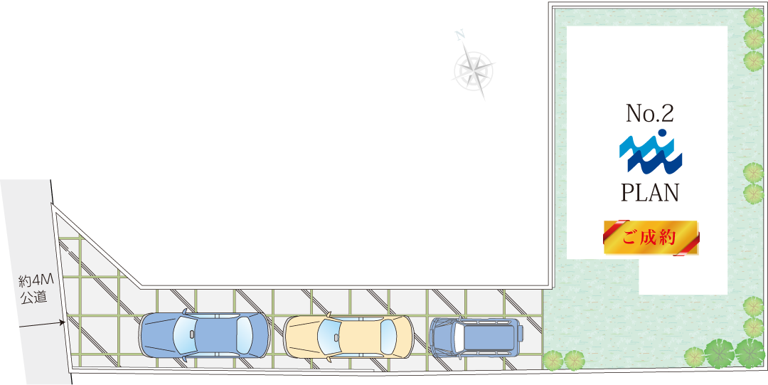 秦野市尾尻新築一戸建ての区画図