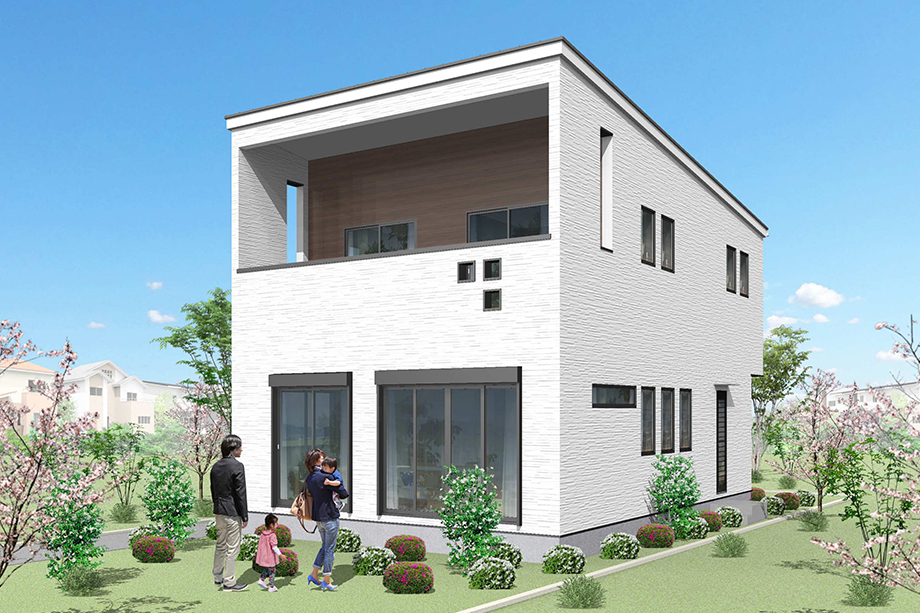 【No.7参考プラン　建物完成イメージCG】 ※実際とは異なる場合がございます