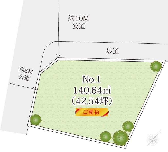 秦野市立野台土地の区画図