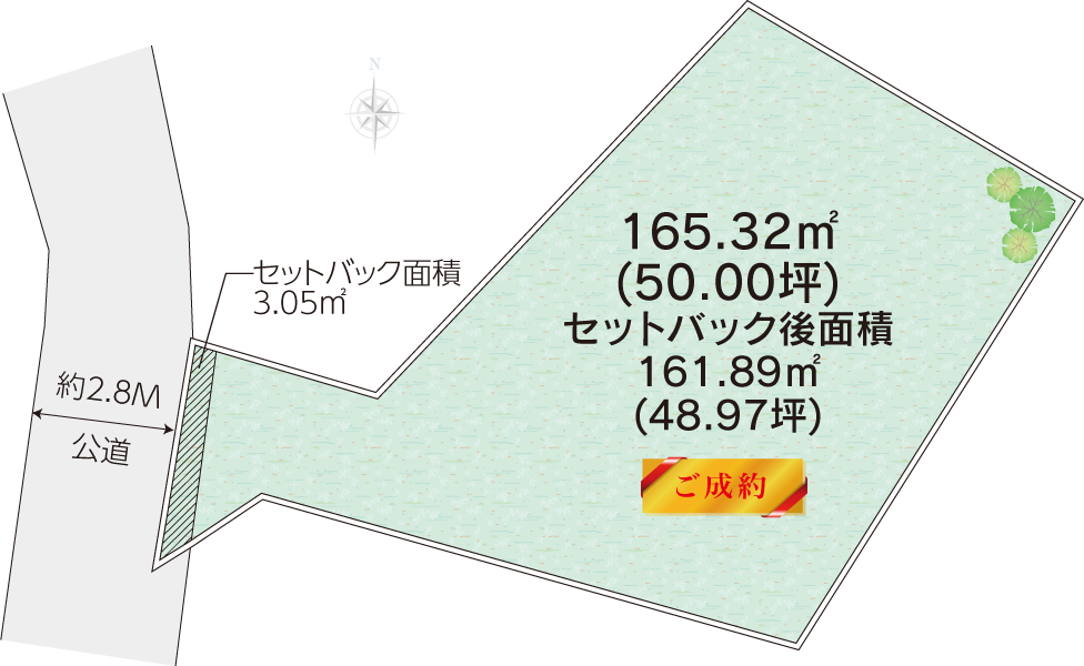 藤沢市遠藤土地の区画図