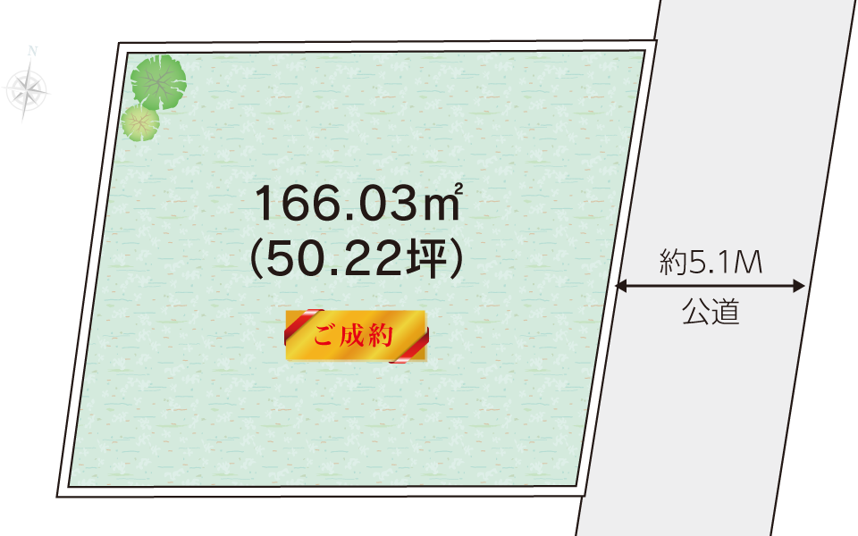 平塚市中里土地の区画図