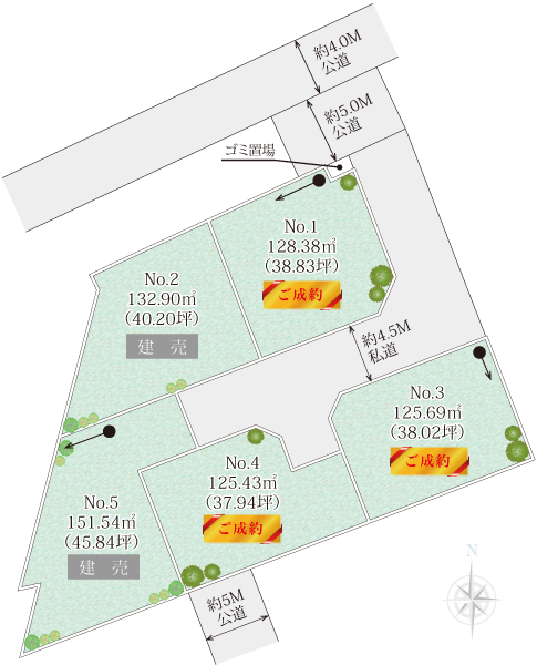 平塚市上平塚土地の区画図