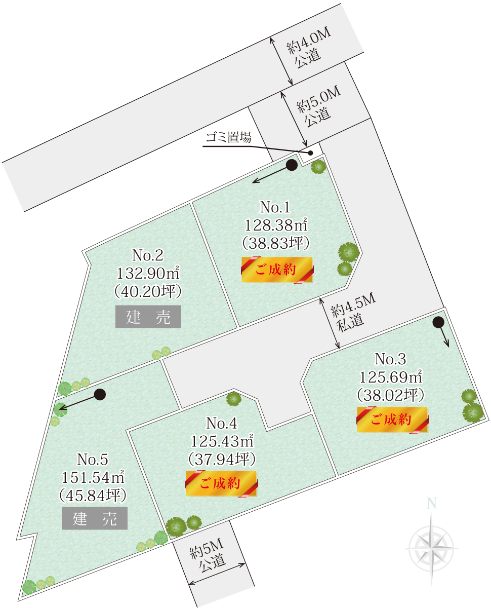 平塚市上平塚土地の区画図