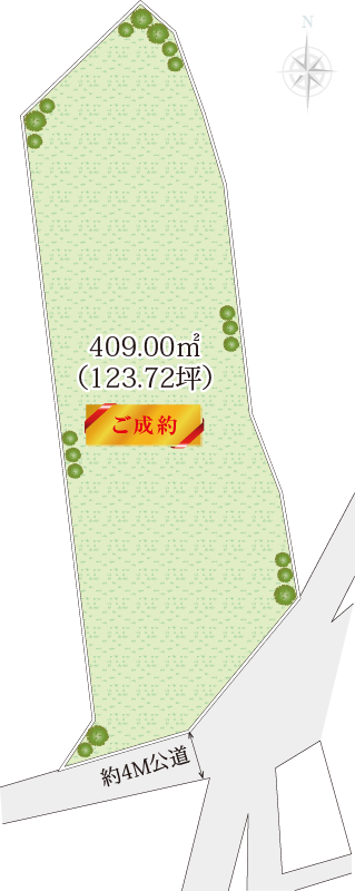 平塚市片岡土地の区画図