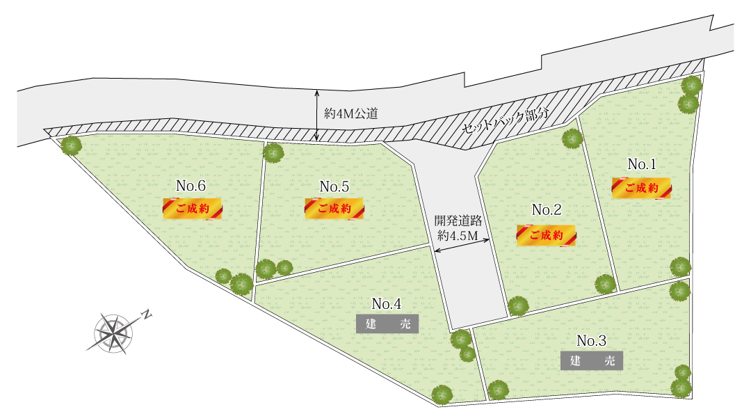 藤沢市川名土地の区画図