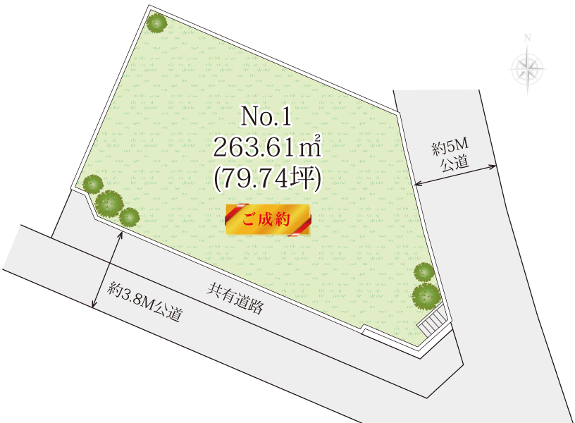 中郡大磯町高麗土地の区画図
