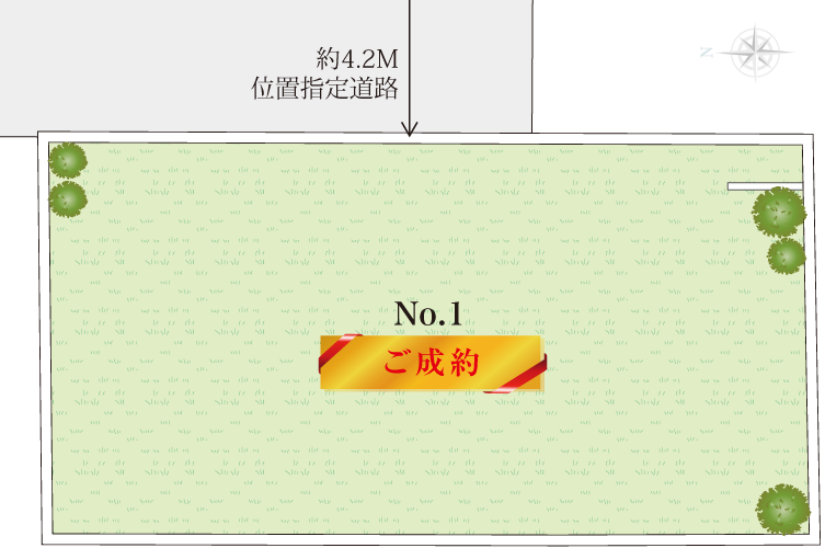 平塚市纒未入居戸建ての区画図