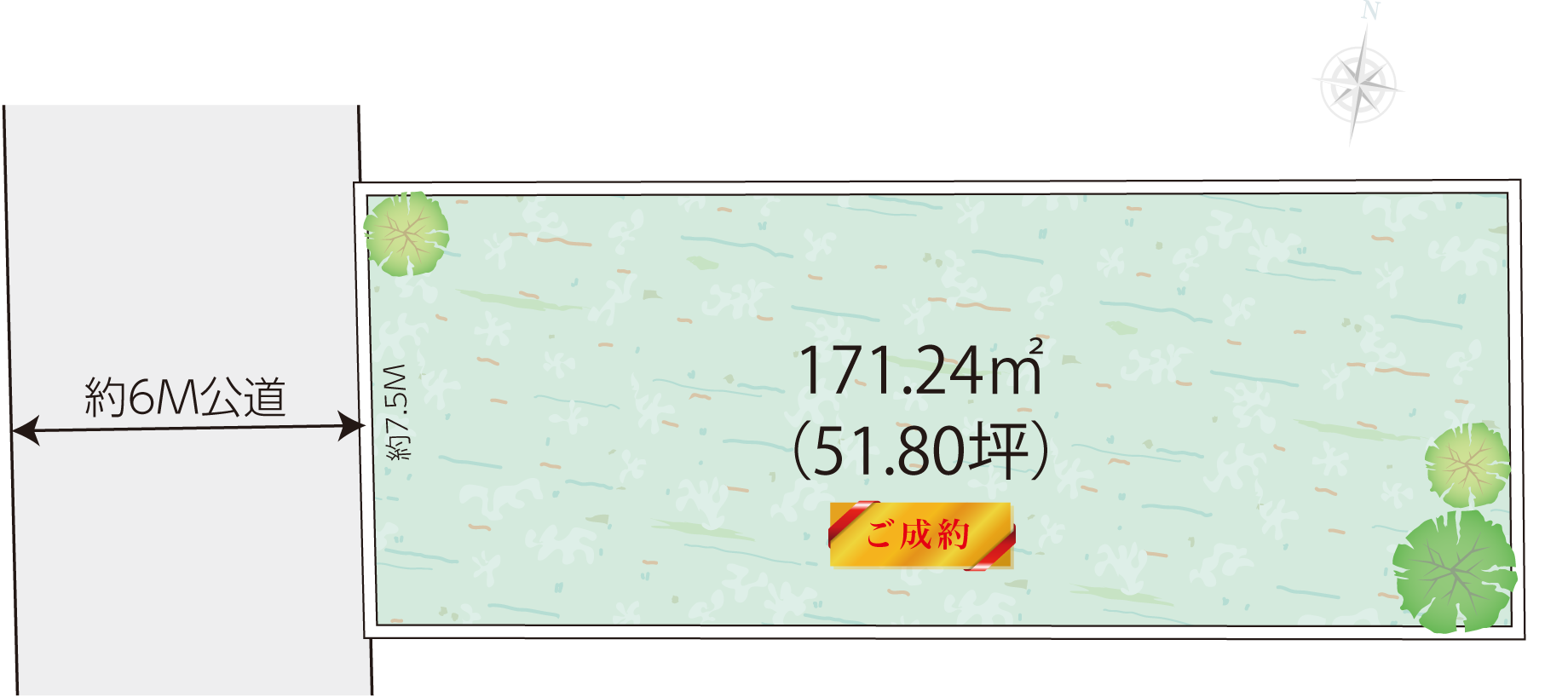 平塚市見附町土地の区画図