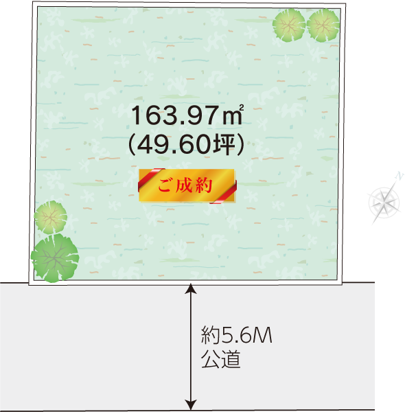 平塚市中里土地の区画図
