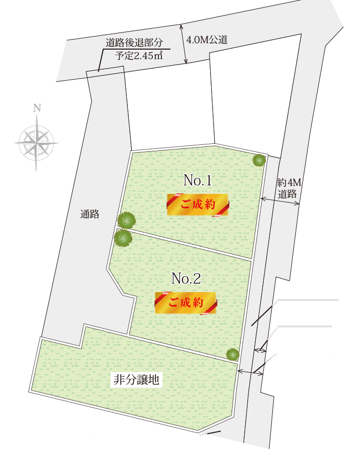 平塚市西八幡新築一戸建ての区画図
