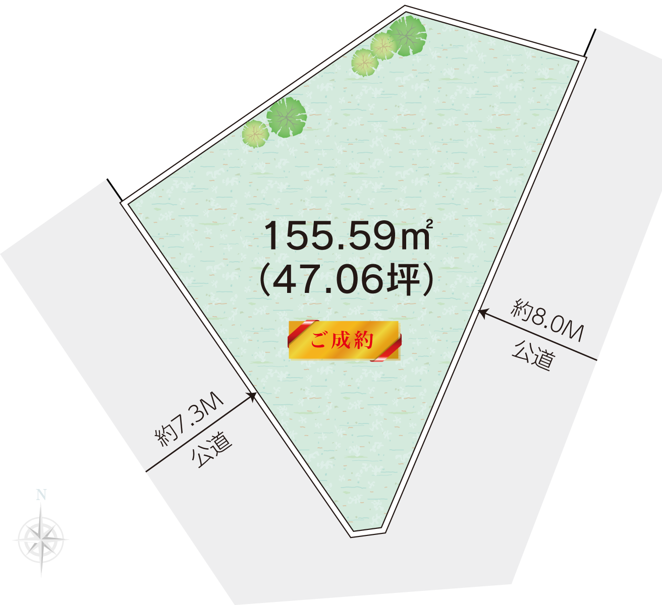 平塚市諏訪町土地の区画図
