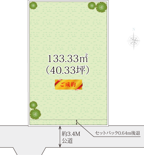 平塚市山下土地の区画図