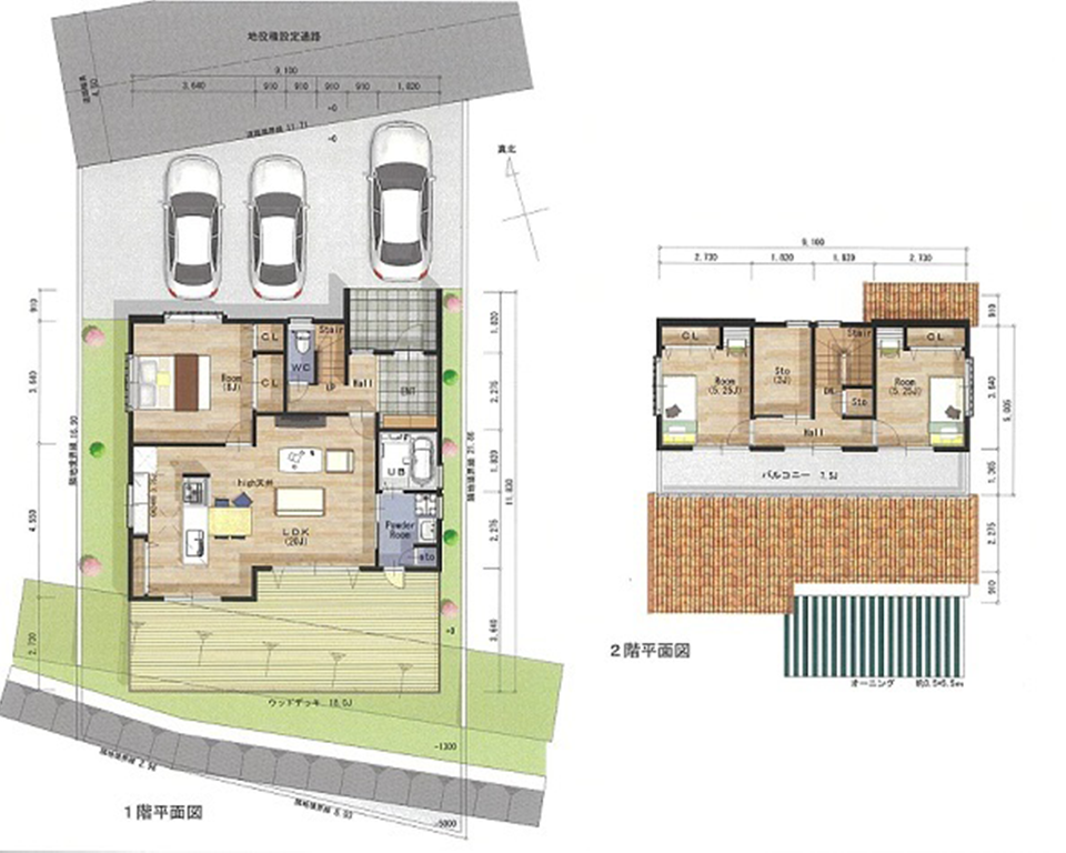 建物参考プラン1区画