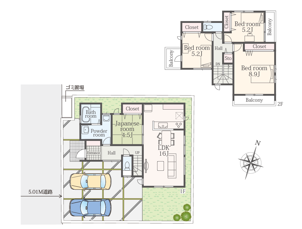 間取図5号棟