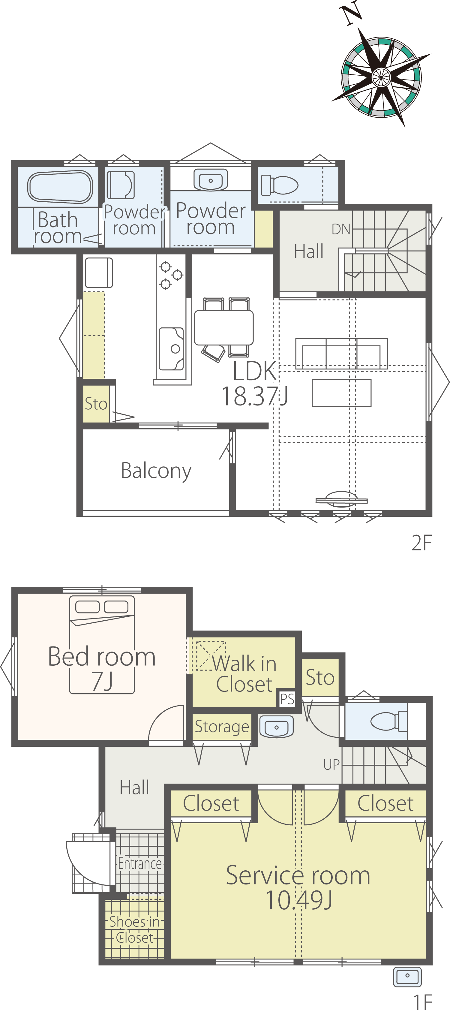 間取図2号棟