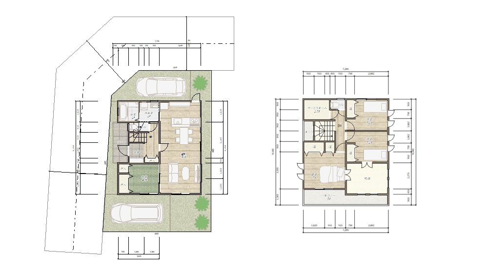 間取図8区画